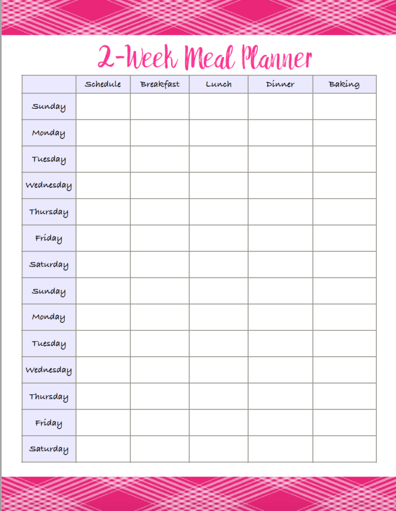 4 Free Printable Meal Planners Grocery Lists Save Time Money
