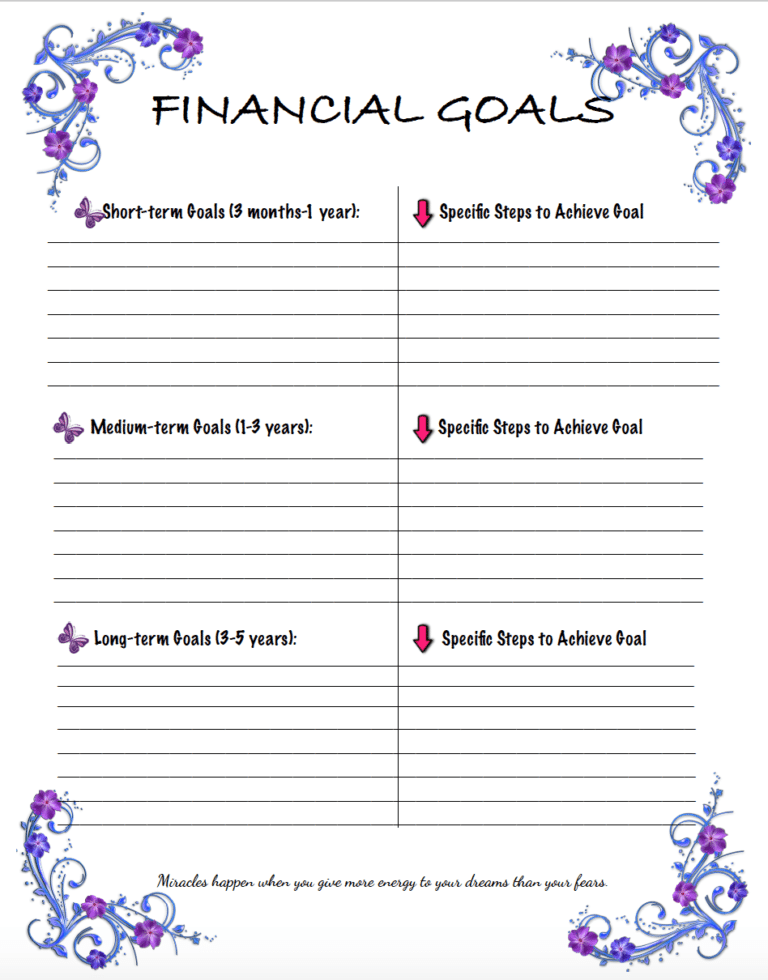 Free Budgeting Printables: Expenses, Goals, & Monthly Budget