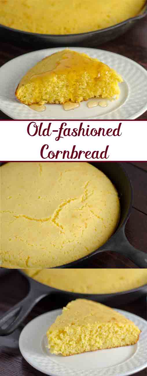 Old-fashioned, Cast Iron Skillet Cornbread