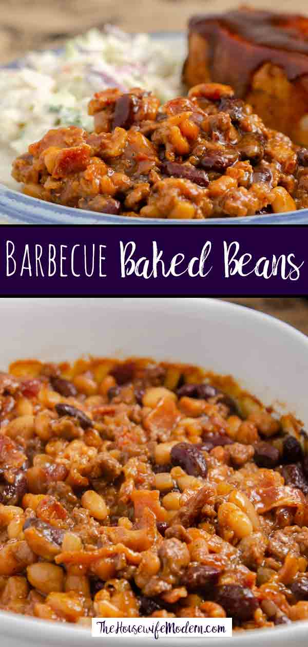 Southern Style Barbecue Baked Beans with Bacon