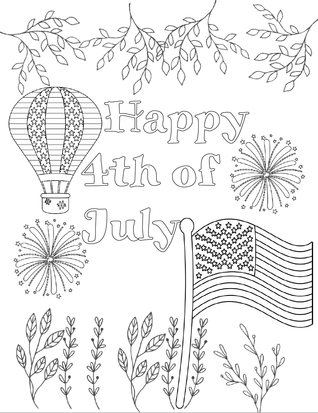 Effortfulg Coloring Pages 4Th Of July