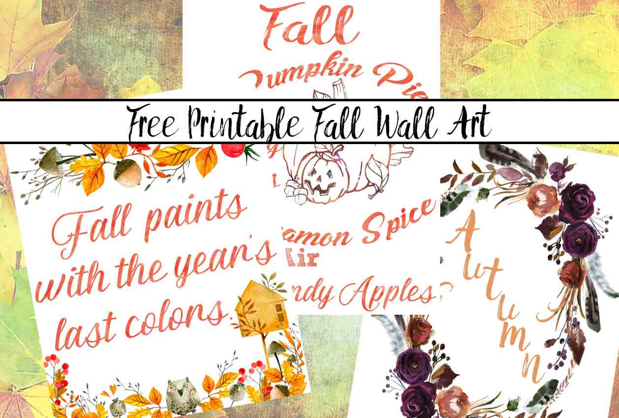 Free Printable Fall Wall Art 3 Designs