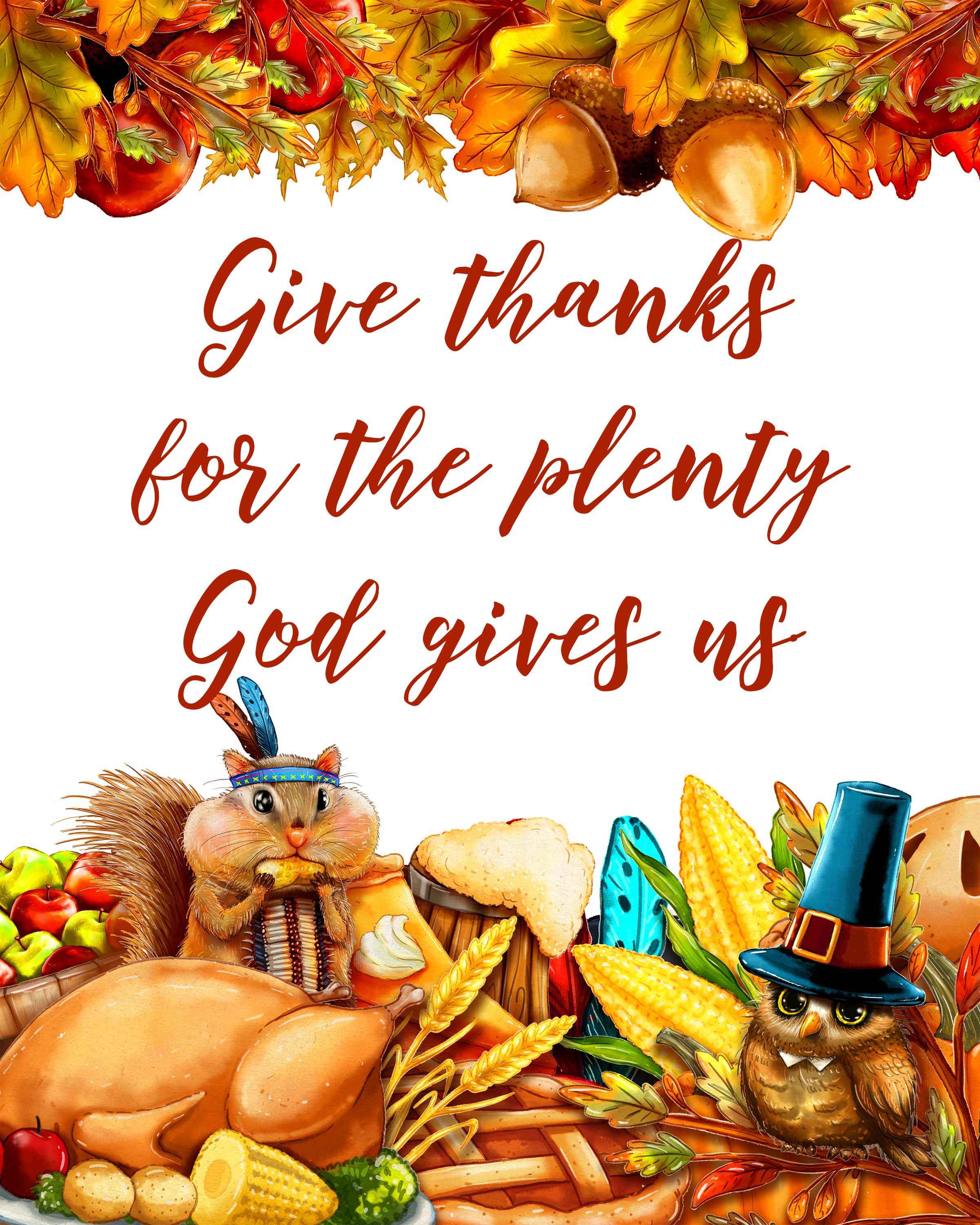 thanksgiving illustration free download