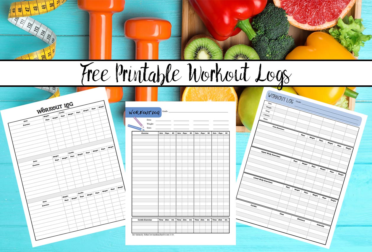 Exercise And Weight Chart Printable